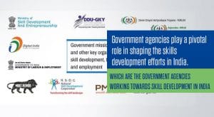 Which are the government agencies working towards skill development in India